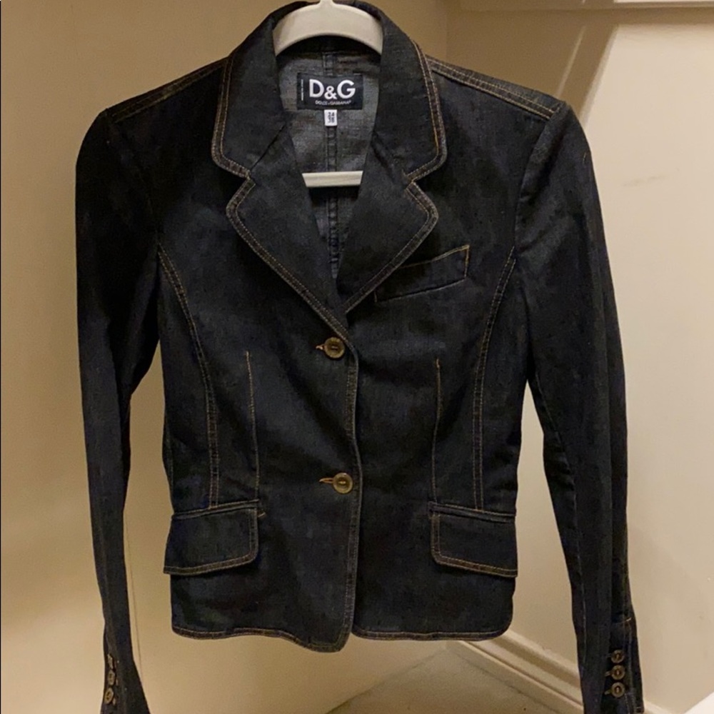 D&G dolce Gabbana jean blazer